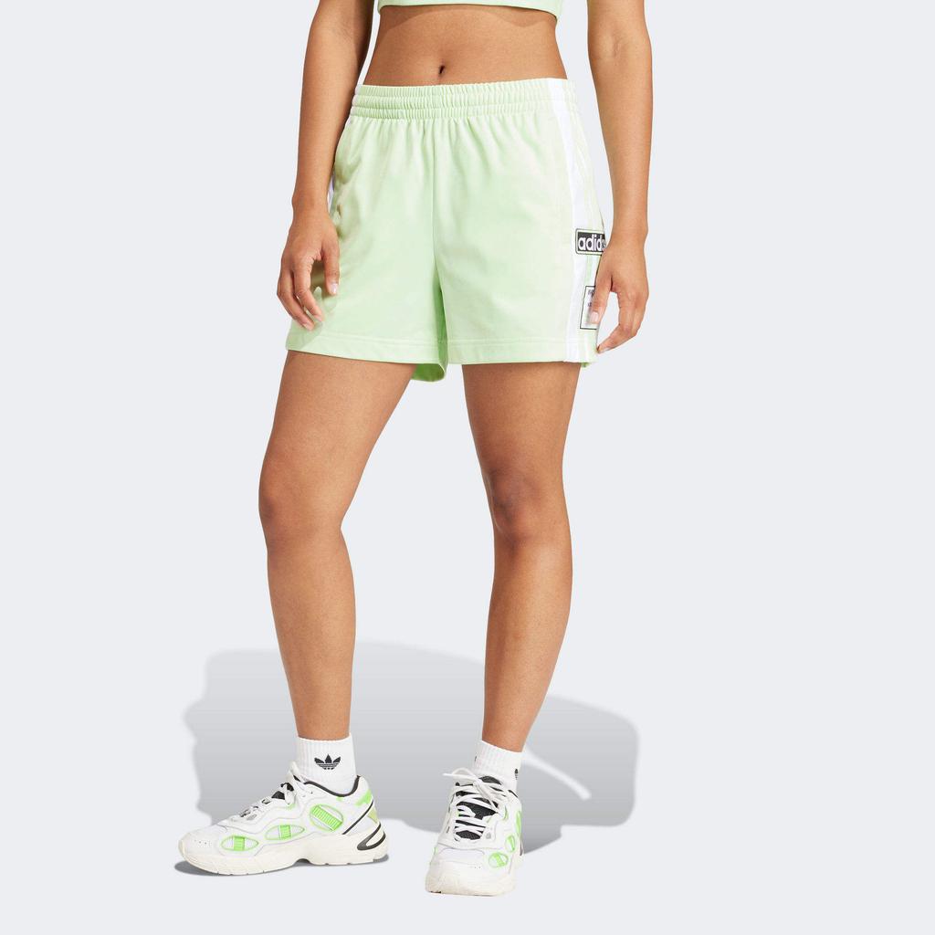 Adidas Originals Adibreak Colorblock Logo Track Shorts Women Bottoms Green IP0719
