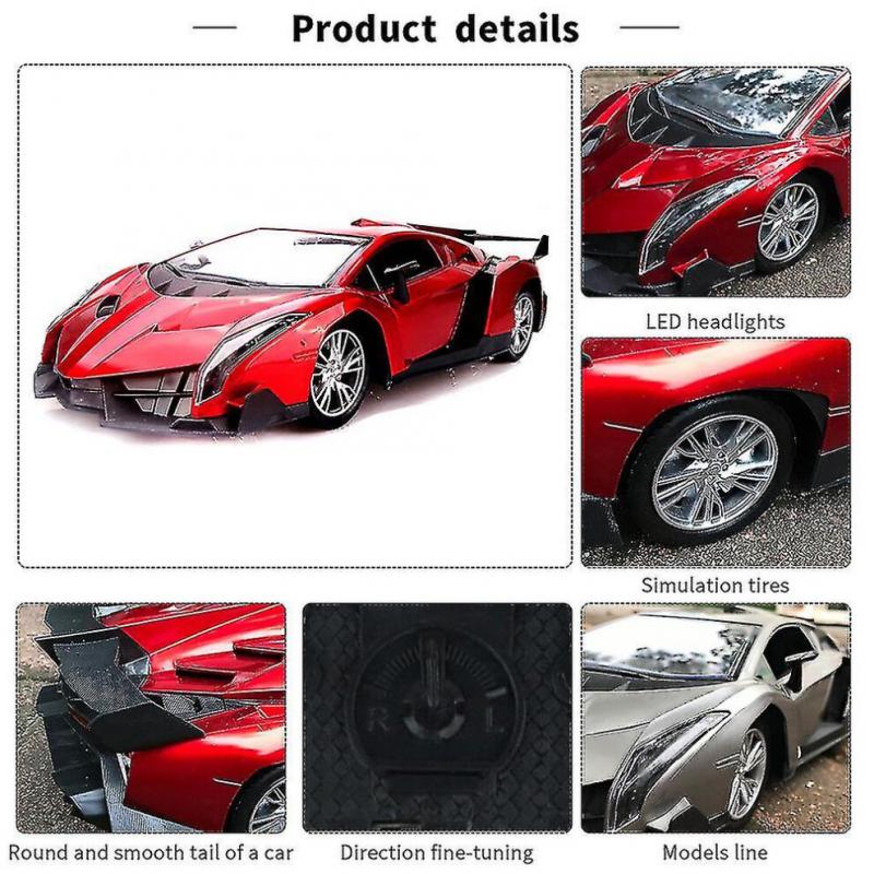 1:12 Remote Control Sports Car Models Steering Wheel Gravity Sensing Four-way Remote Control Racing Car Model Toy