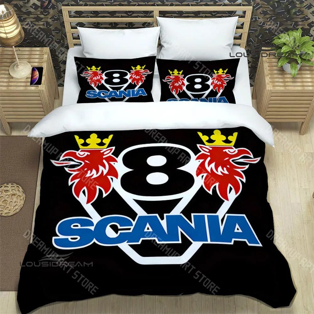 3D S-Scania Logo Printed Bedding Sets Exquisite Supplies Set Duvet Cover Bed Comforter Set Bedding Set Luxury Birthday Gift