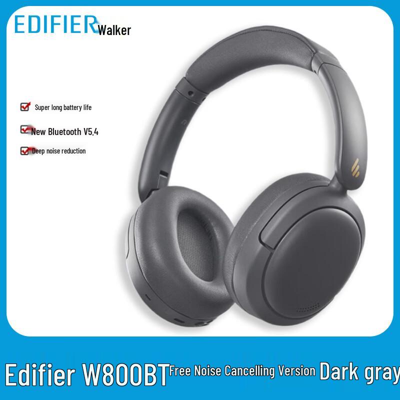

Edifier W800BT Free Noise-Cancelling Wireless Over-Ear Headphones