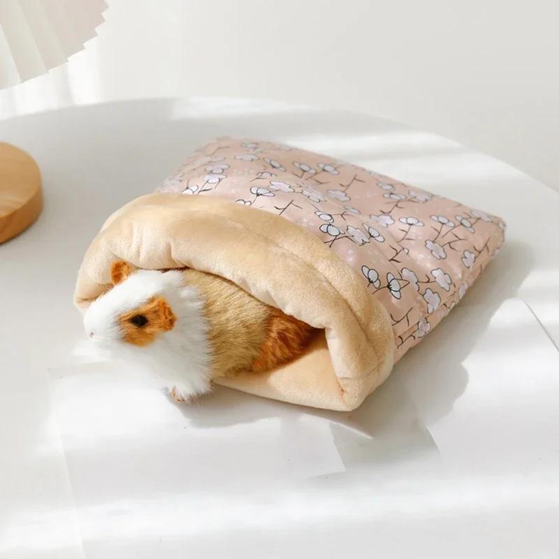 Warm Hamster Sleeping Bag, Mouse Nest, Hidden Bag, Small Animals Squirrel Sleeping Bed, Winter Sack Cage