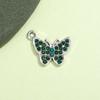  Breloque Pendentif Papillon Strass Coloré pour Bijoux, Charme pour Bracelets, Chevillères et Colliers DIY