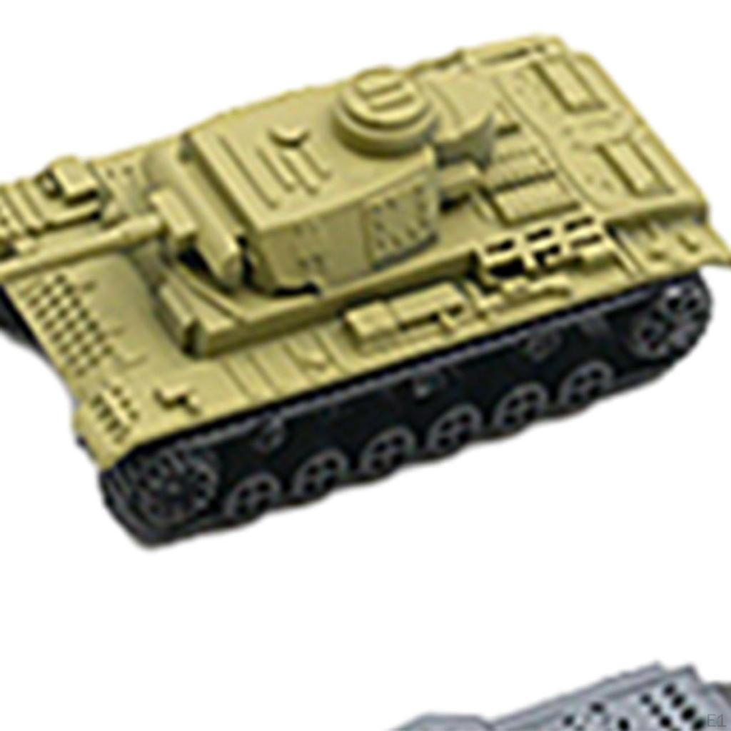 8 Pieces DIY 1/144 Tank Model Toy Collection for Children Multipurpose Assembly