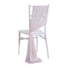 2pcs Chiffon Chair Sashes Wedding Chair Decoration 20x250cm for Wedding Aisle Party Banquet Event Baby Shower