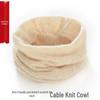 Unisex Pure Cashmere Knitted Snood Neck Warmer for Autumn/Winter Comfort