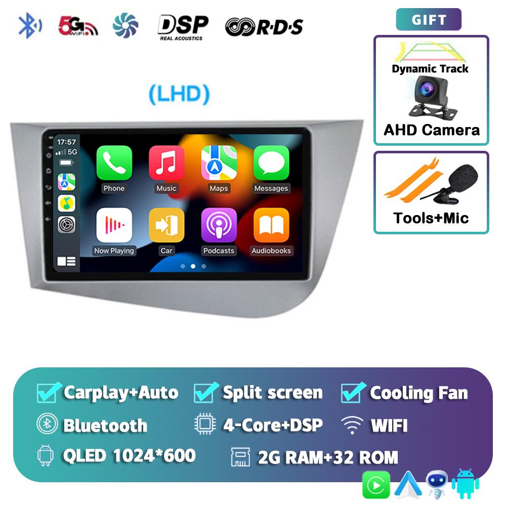 

Android 14 Carplay Автомагнитола для Seat Leon 2 MK2 Altea XL 2004 - 2013 20114 2015 Мультимедийный проигрыватель GPS Стерео WIFI+4G DSP
