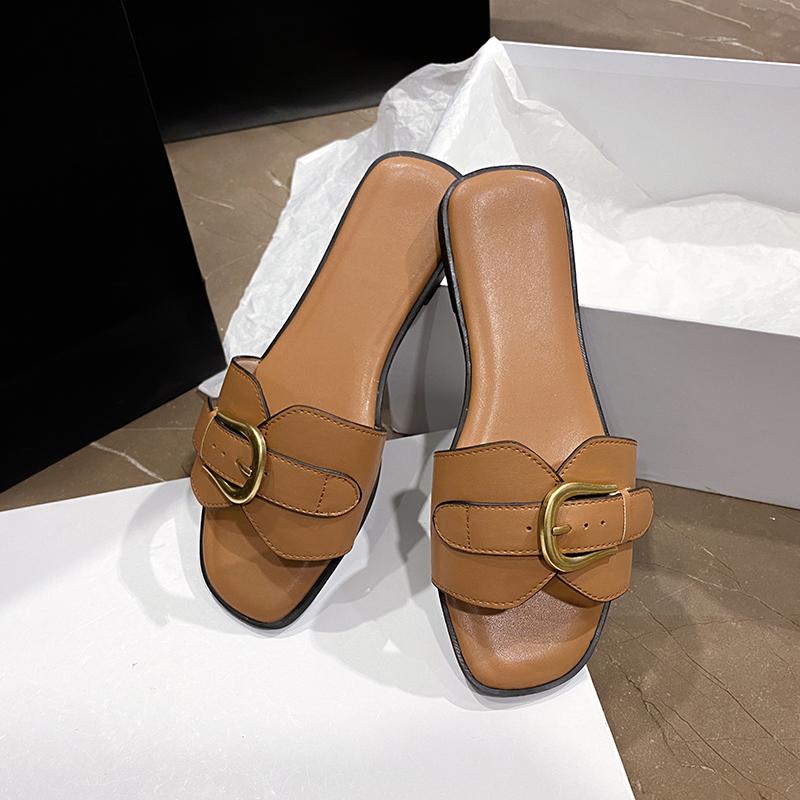 Fashion Summer Slippers Women’s  Flat Luxury Outdoor Beach Flip Flop Female Sandals Trend Slides Shoes Woman 2024 Zapatos Mujer