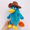 Jucărie de pluș nouă, drăguță, cu desene animate, Perry Ornitorincul, animale de pluș moi, jucărie rață, cadou de Crăciun, zi de naștere pentru copii, 25 cm