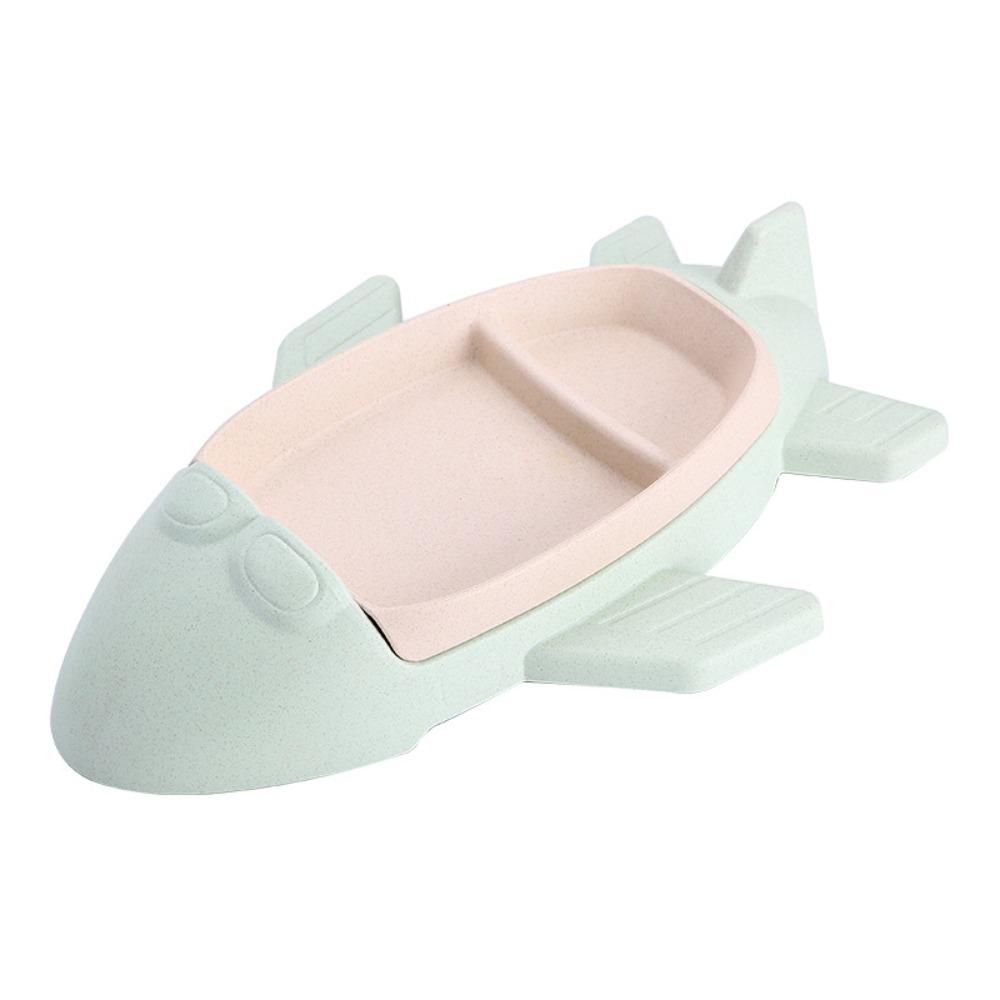Deepened Food Tray Divided Food Dish Eco-friendly Airplane-Shaped Children s Plate Preschool