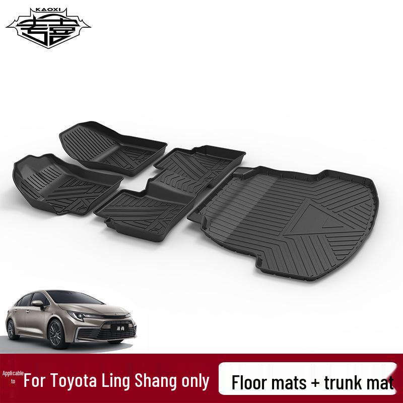TPE Waterproof Non-Slip Foot Pads for 2021 Toyota Ling Shang Floor & Trunk Mats