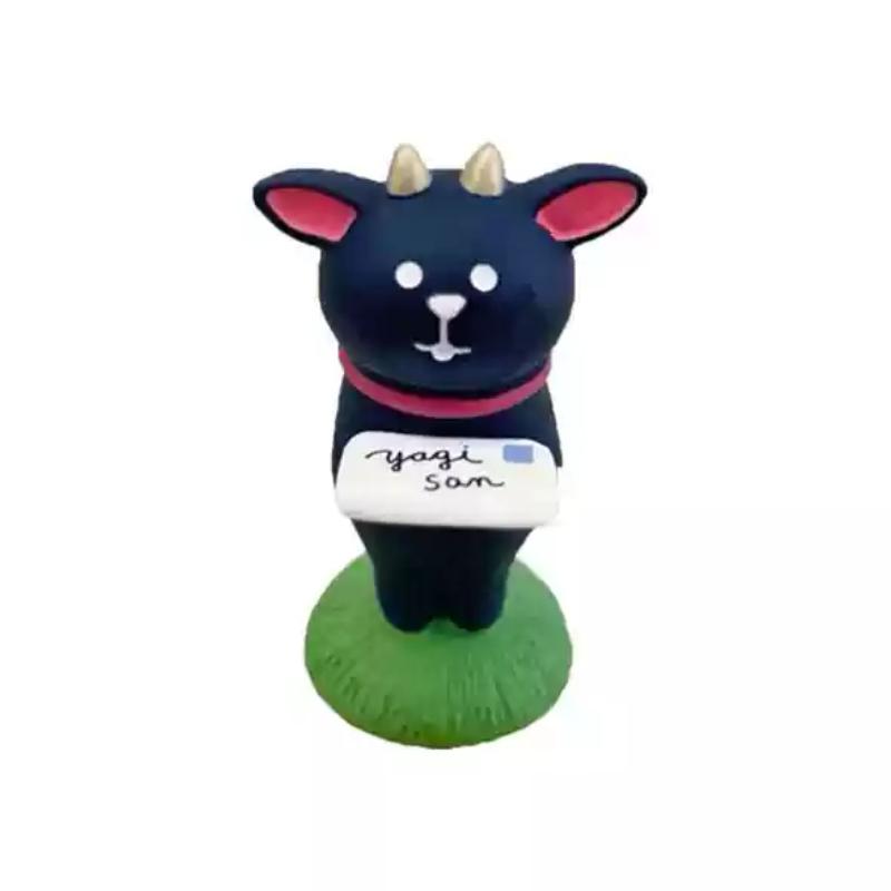 

Post Office Series Cute Tiger Courier Ornaments Mini Figurines Kawaii Lamb Miniatures Japanese Style Creative Home Decor Gifts