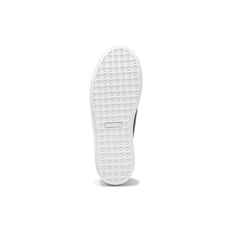 (WMNS) PUMA SuedePlatform 'White and Black' Women's 395225-02