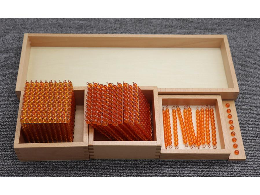 Montessori Math Teaching Aids: Decimal Place Value Game for Ages 3-6