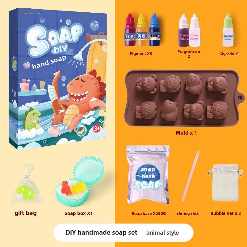 Toddler DIY Soap Making Kit: Crystal & Plant-Based Soaps - Perfect Birthday Gift for Girls