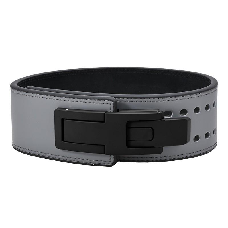 Cowhide Bodybuilding Exercise Squat Hard Pull Strength Weightlifting Professional Lever Buckle Belt Protection Power Waist
