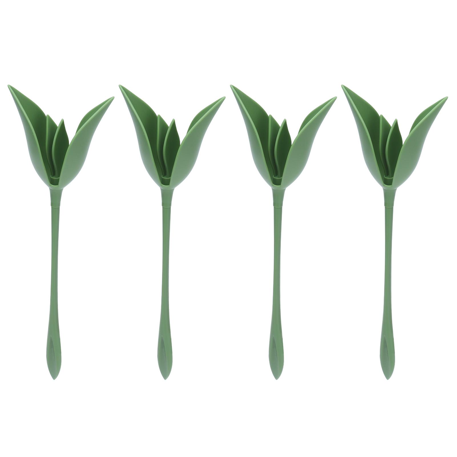 

4PCS Napkin Holders Flower Shape Plastic Napkin Towel Rack for Hotel Restaurant Wedding Table Arrangement