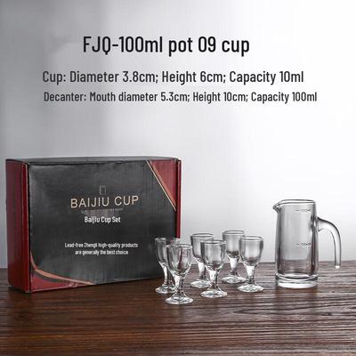 Baijiu Glas Set mit Karaffe