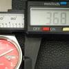 VINTAGE SEIKO 5 AUTOMATIC 6309A JAPAN MENS ARABIC RED COLOR DIAL WATCH A701664-5 R206c-a701664