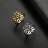 Teamer Moon Phase Ring Stainless Steel Jewelry for Women Men Gold Color Casual Party Pentagram Accessories Amulet Gift 2026