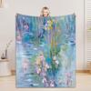 Beautiful Floral Flannel Blanket 3D Printed Blanket For Office Home Camping Nap Leisure Blankets Birthday Gifts For Home Decor