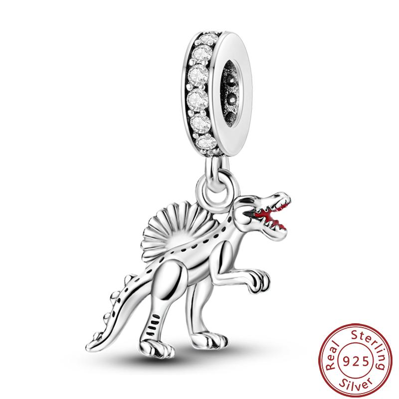 Simple Animal Series Copper Metal Dinosaur Elk Rabbit Trendy Charm Bead Components Bead Components 3mm Do It Yourself High Quality Fine High Quality