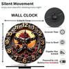 Indoor Use 25x25cm Wood Wall Clock Designed for Inside Spaces