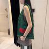 Summer Hollow Out Shoulder Bag Cherry Desing Knit Bag Hand Woven Fashionable Beach Simple Shopper Totes