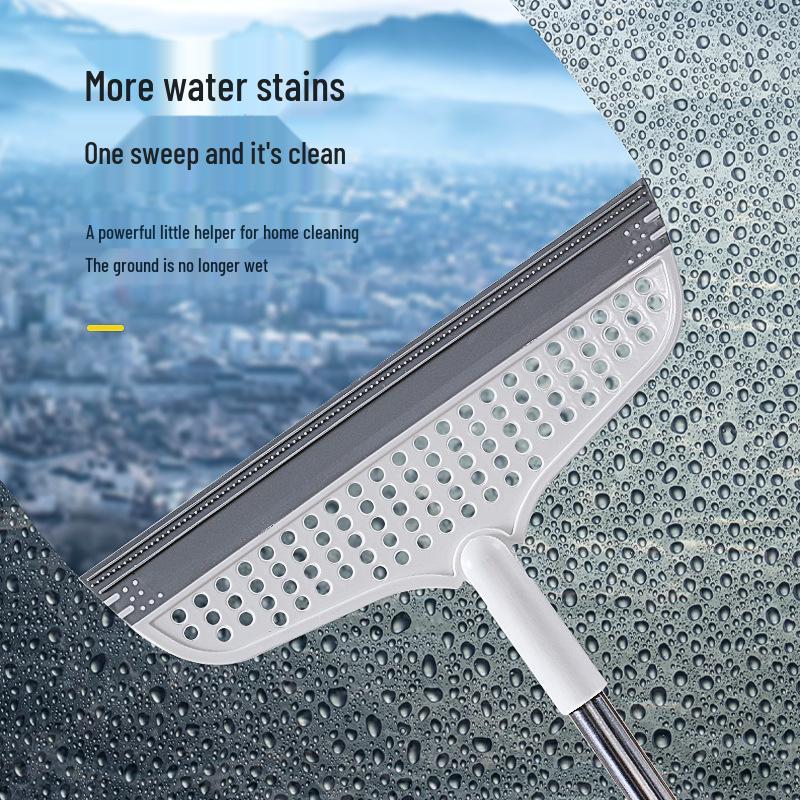 Silicone Broom and Squeegee for Floor Cleaning белый