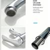 Single Hole Single Lever Lavatory Water Tap Polished Chrome Hot/Cold Mixer Faucet with 2 Water Hoses
