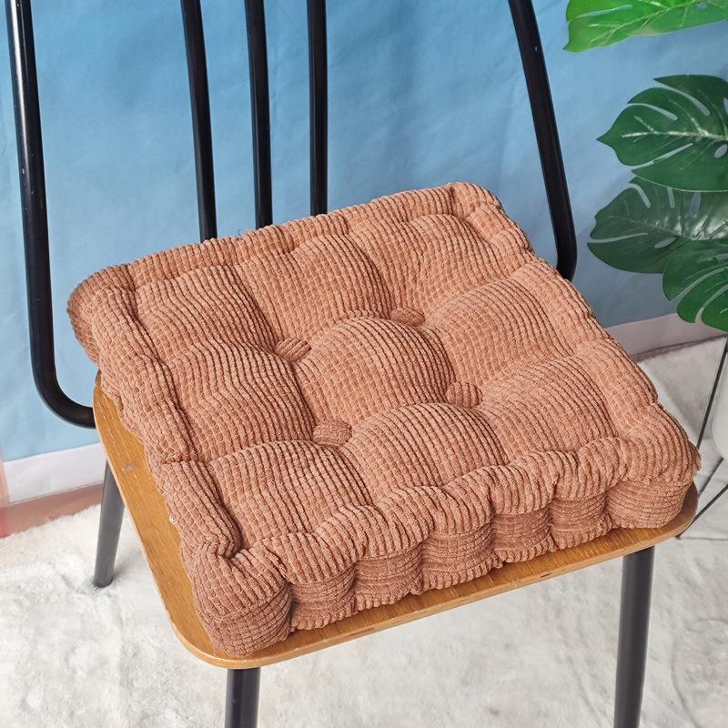 Cuscino per Sedia in Velluto a Coste con Chicchi di Mais 3D Fatto a Mano – Cuscino per Seduta Tatami Spesso