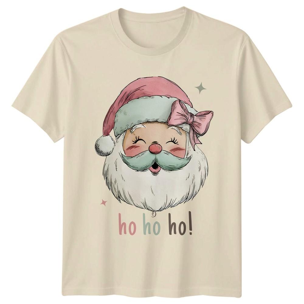 Ho Ho Ho Santa Christmas Holiday Unisexs TShirt Unisexs Tee Graphic Top