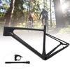 Carbon Fiber Bike Front Fork Frame with Seatpost Clip Tube Shaft for Mountain Bicycle