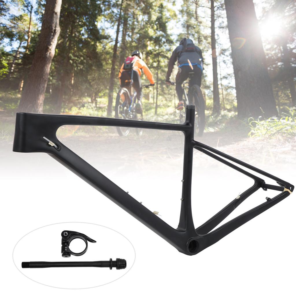 Carbon Fiber Bike Front Fork Frame with Seatpost Clip Tube Shaft for Mountain Bicycle