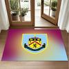 Burnley Football Design Crystal Velvet Rug Soft Decorative Mat for Bedroom Entrance