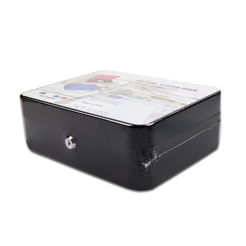 Portable Steel Cash and Jewelry Storage Box with Key Lock