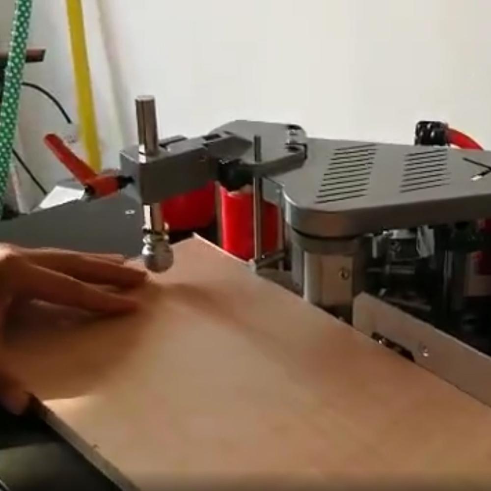 110v Portable Woodworking Edge Banding Machine-Adjustable Speed Curve/Straight Line For PVC/MDF/ABS/Particle Board/Acrylic board