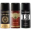 Larive Men Perfume Deodorant 150ml 3 Types 3 Pcs