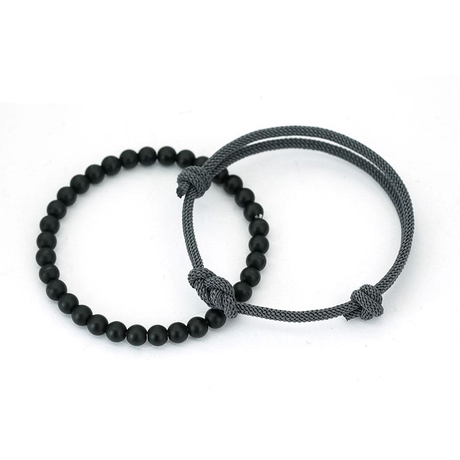 New Lucky 2Pcs Bracelet Set For Men Selected Grade A 3mm Milan String Charm Braslet Handmade Braided Friendship Braclet Homre