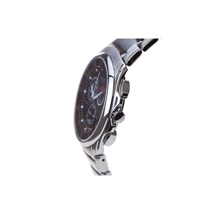 CITIZEN Light Powered Quartz Movement Stainless Steel Strap Watch Men's Watches Black Dial AT0690-55E