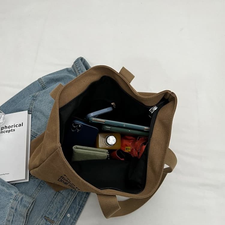 Damen Canvas Handtasche Umhängetasche