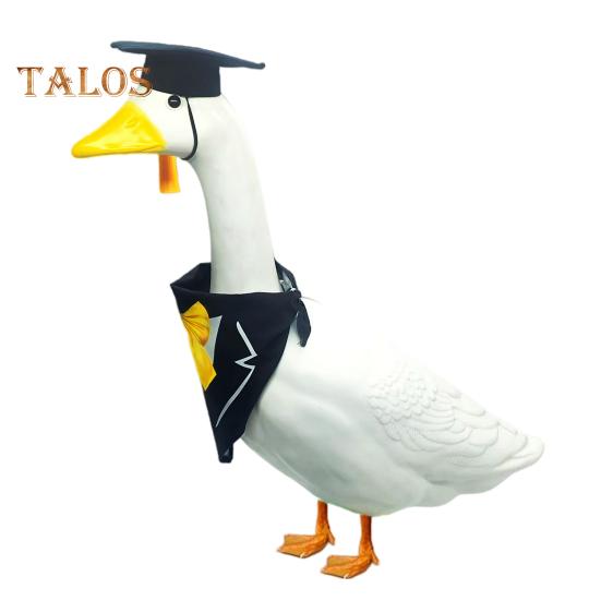 Easter Goose Outfit Graduation Bees Ladybug Clothes Set for Standard Lawn Goose 23" Spring Summer Happy Easter Bunny Porch Goose Sign Garden Home