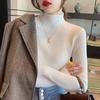 Autumn and Winter Long Sleeve Casual Pullover Knitwears Sweater Half High Neck Solid Base Knitted Women Office Ladies Elegant Slim Fit Sweaters 24977