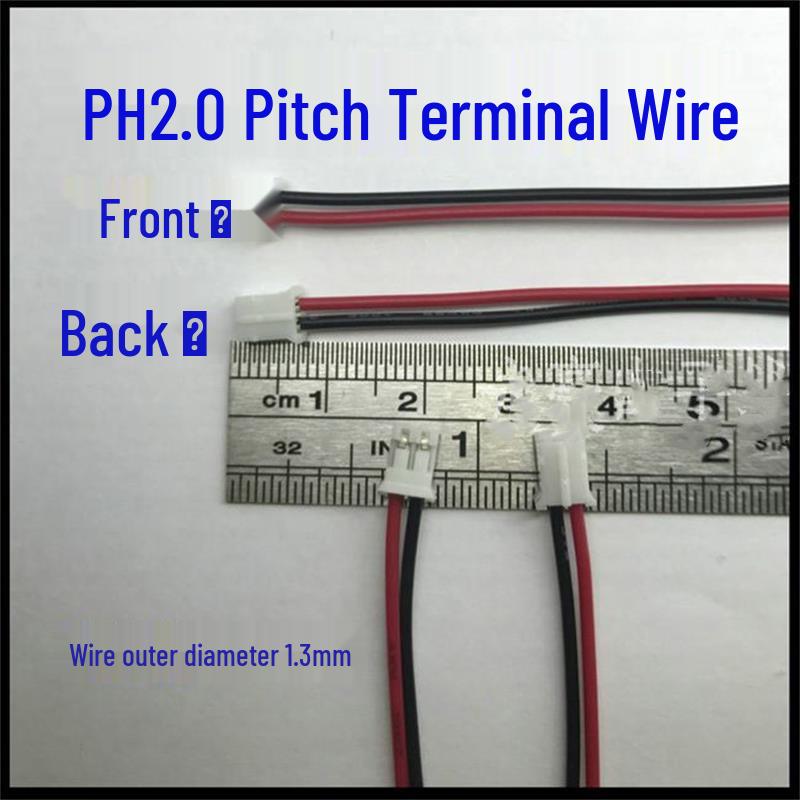 Silicone Terminal Wire 1.25/PH2.0/XH2.54 Red-Black Ribbon Cable Harness