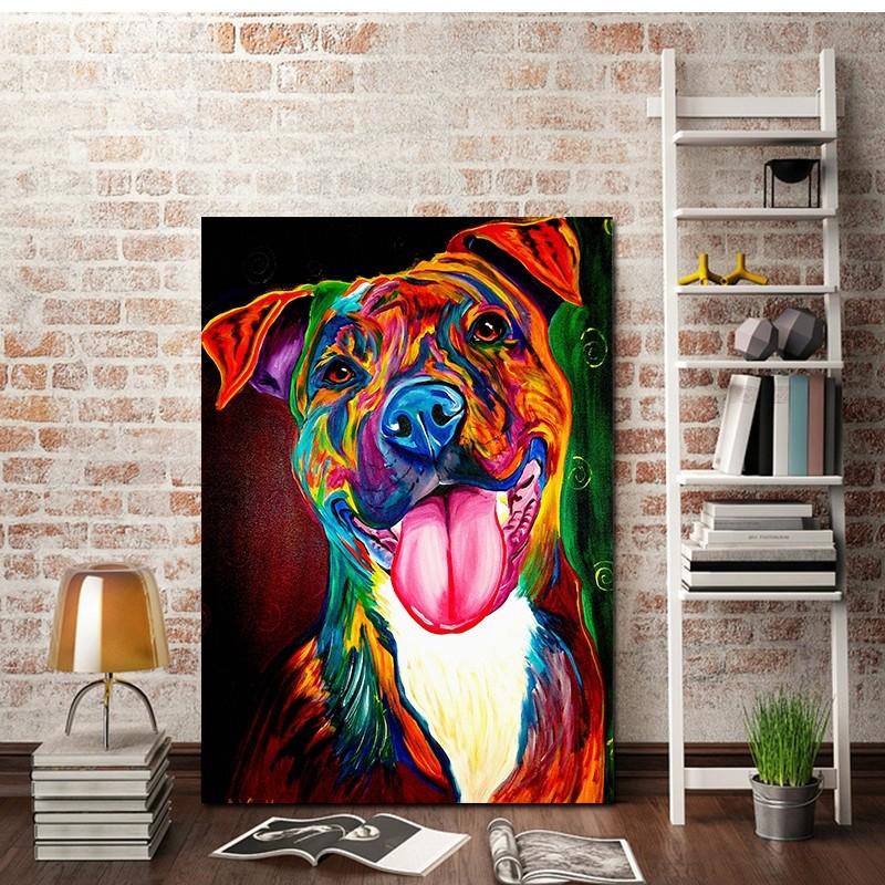 Nordic Animal Illustration On Oil Canvas For Home Interior Modern Decoration