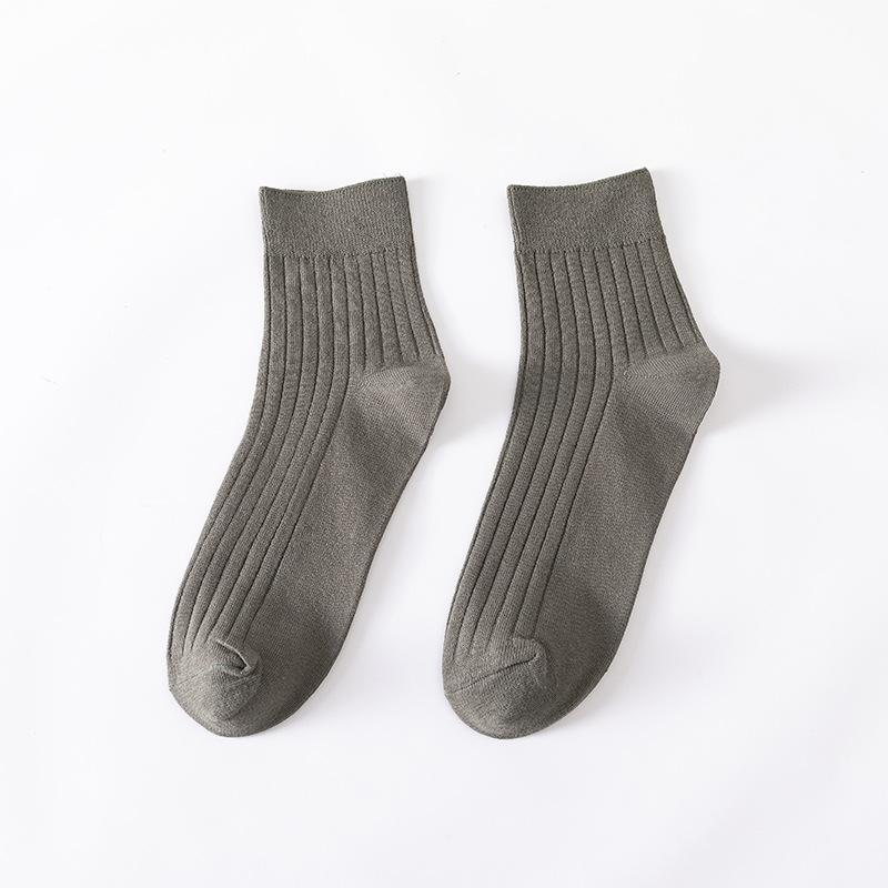 

Носки мужские хлопковые осенние до середины икры полосатые двухфонтурные однотонные мужские хлопковые носки влагоотводящие дышащие с защитой от запаха повседневные мужские носки 1 pair циан