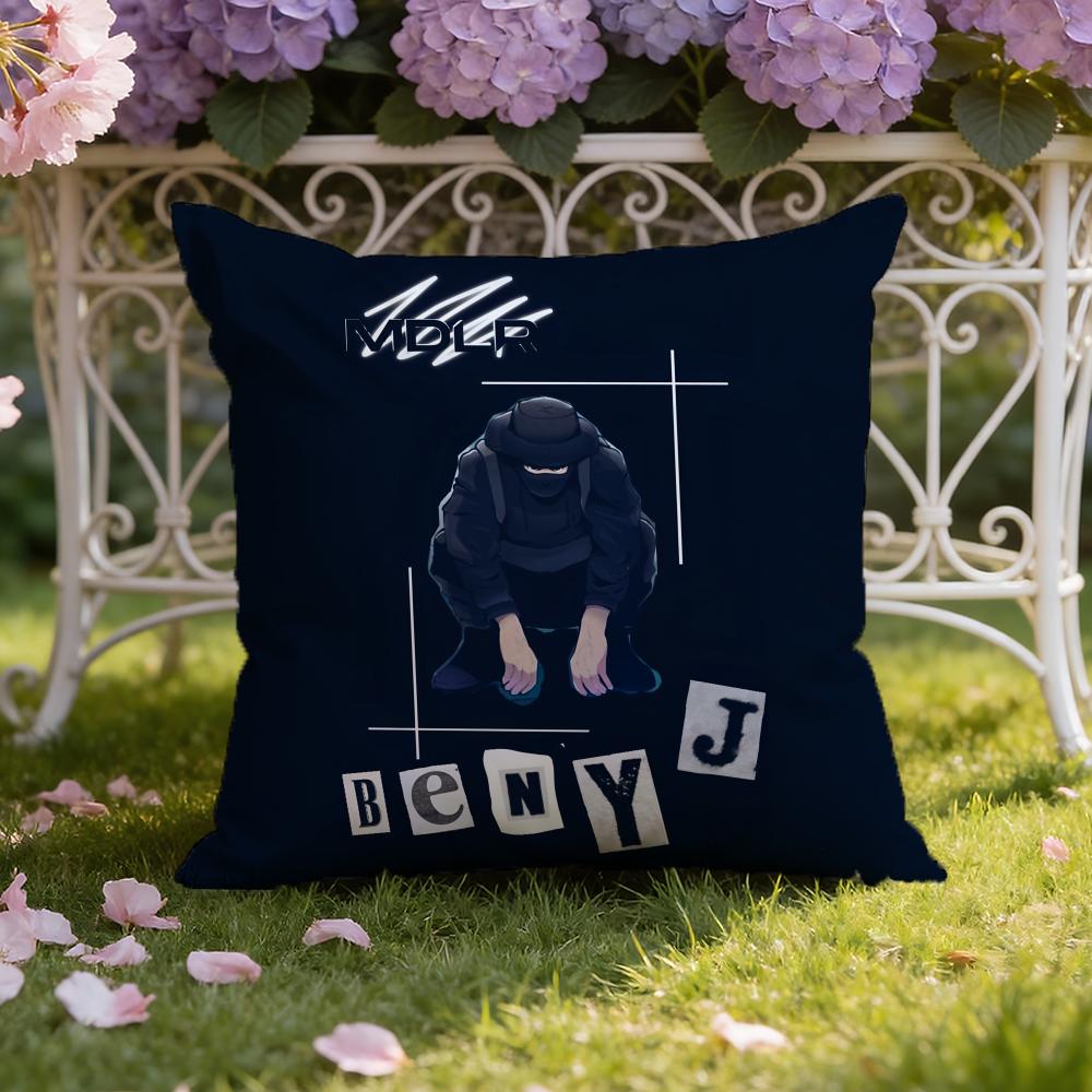 B-Beny J-Jr Rapper Cushion Cover Home & Car Dual-Scene Pillow Cover: Reversible for Premium Comfort