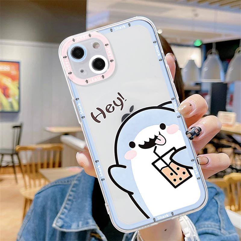 

Забавный мультяшный животный прозрачный чехол для телефона для iPhone 11 14 Pro 13 12 Mini SE 3 SE 2020 7 8 Plus X XR XS Max матовая мягкая накладка Fundas iPhone Xs Max