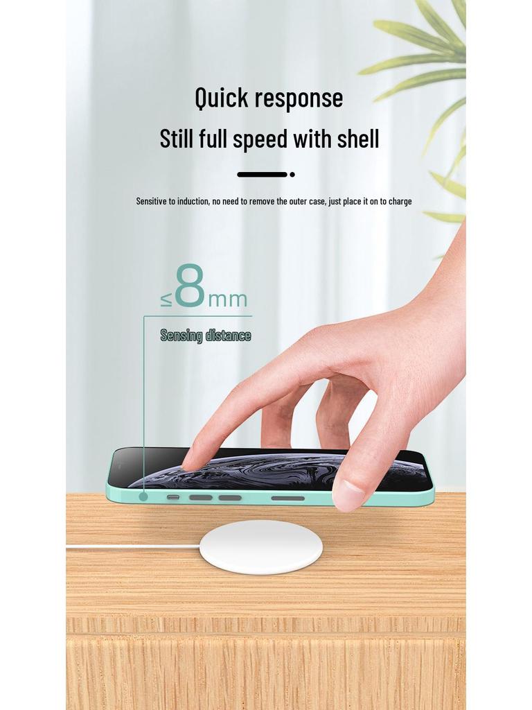 15W Ultra-Thin Round MagSafe Wireless Charger for Apple iPhone