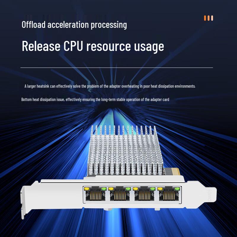 EB-LINK Intel I226 2.5G Quad-Port PCIe Network Card