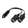 Cigarette Lighter Extension Cable, Dual Cigarette Lighter Socket Adapter, 24V Car Charger Plug